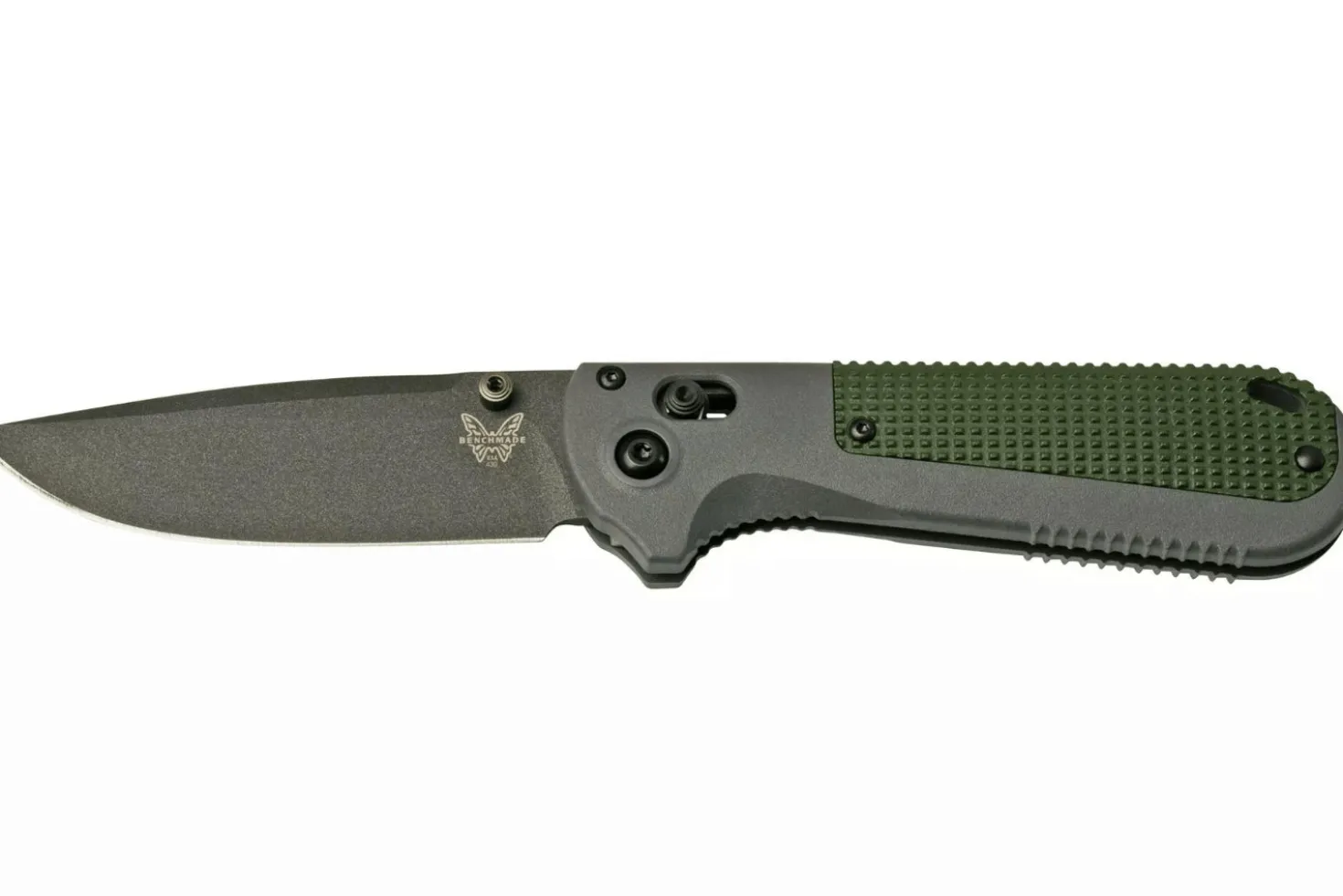 Couteau pliant Benchmade Redoubt 430BK manche Grivory gris/vert 12cm