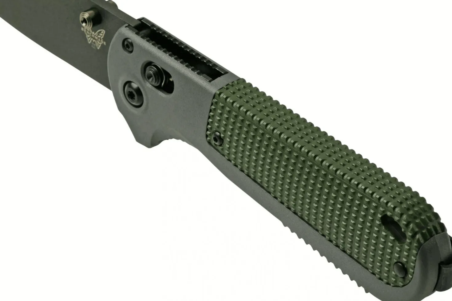 Couteau pliant Benchmade Redoubt 430BK manche Grivory gris/vert 12cm