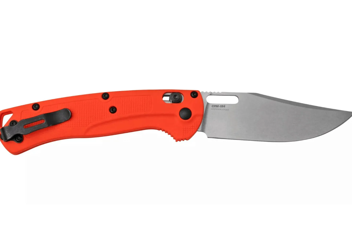 Couteau pliant Benchmade Taggedout 15535 manche en Grivory orange 11,8cm