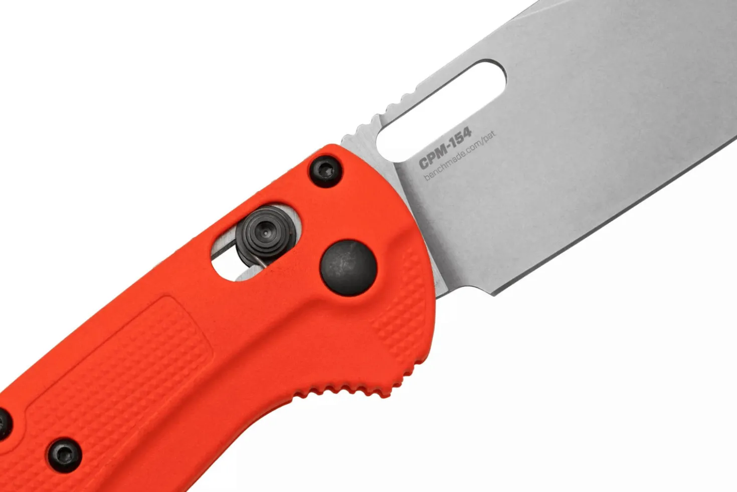 Couteau pliant Benchmade Taggedout 15535 manche en Grivory orange 11,8cm