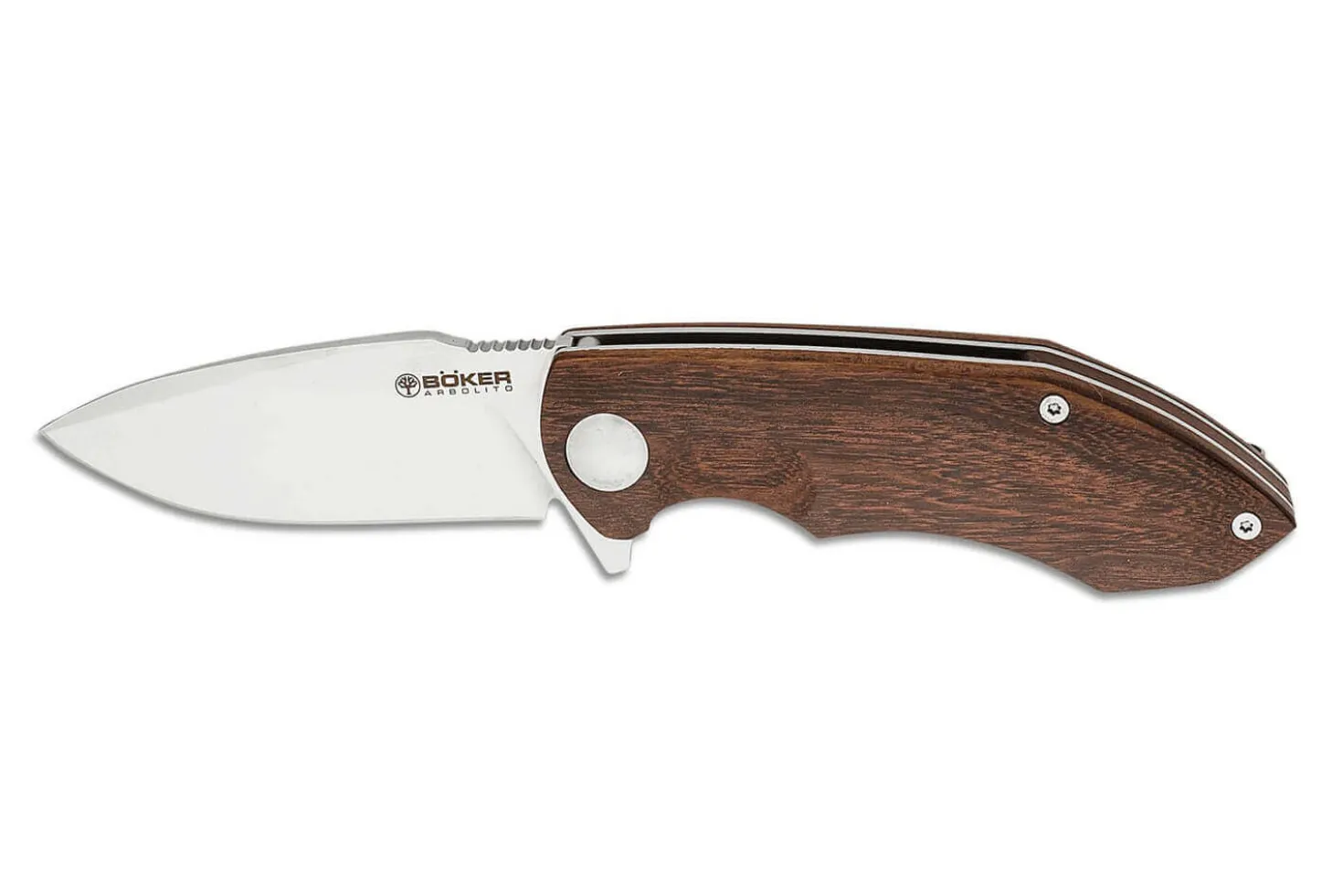 Couteau pliant Böker Arbolito Nahuel 01BA004 manche en bois de guayacan 11,8cm