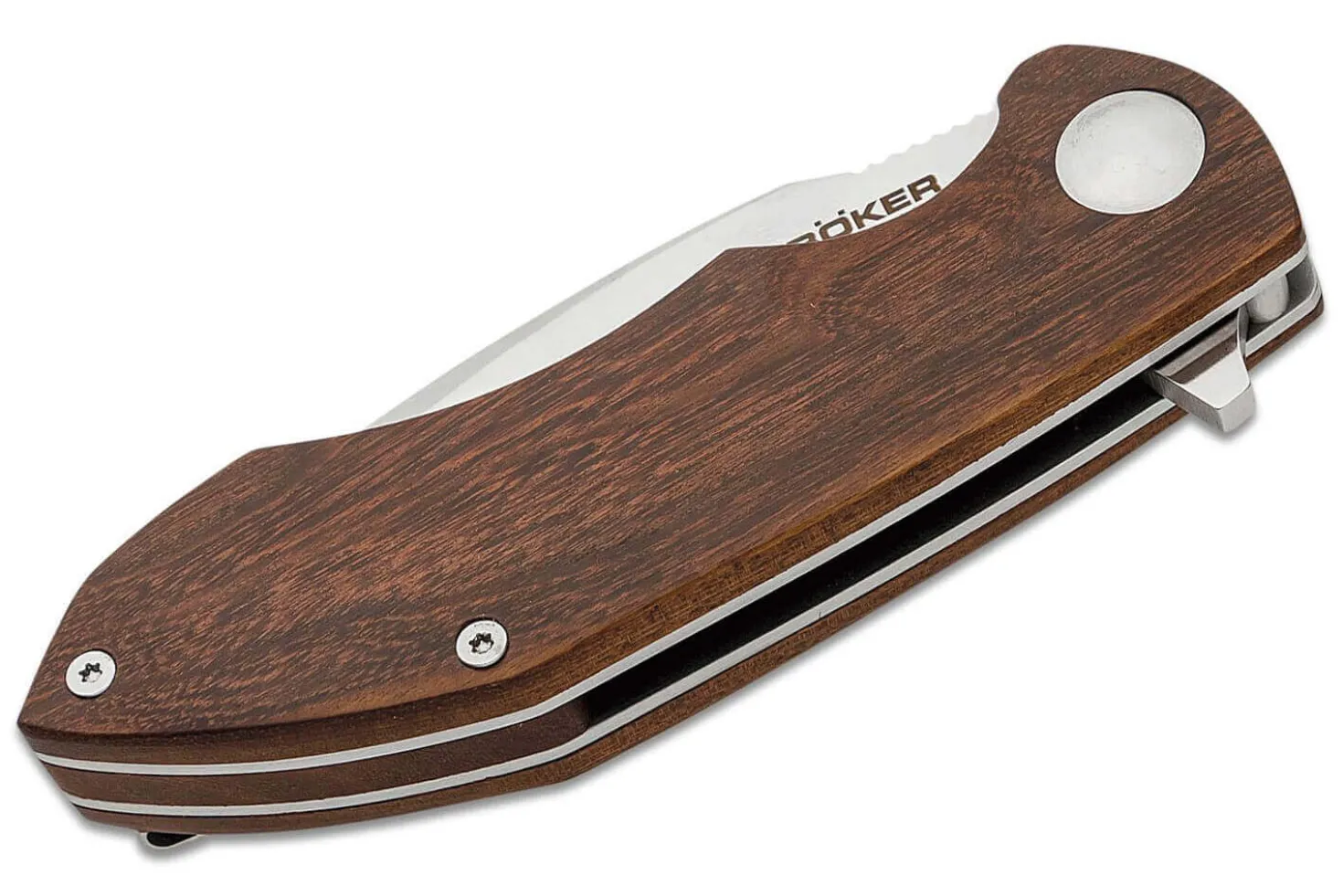 Couteau pliant Böker Arbolito Nahuel 01BA004 manche en bois de guayacan 11,8cm