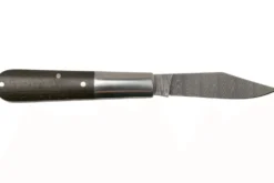 Couteau pliant Böker Barlow M4 Sherman Damas 110038DAM manche en micarta marron et inox 8,8cm + étui feutre