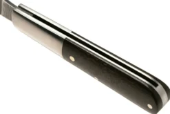 Couteau pliant Böker Barlow M4 Sherman Damas 110038DAM manche en micarta marron et inox 8,8cm + étui feutre