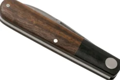 Couteau pliant Böker Barlow Prime Tirpitz Damas 117942DAM manche micarta noir et noyer 8,4cm + étui en feutre