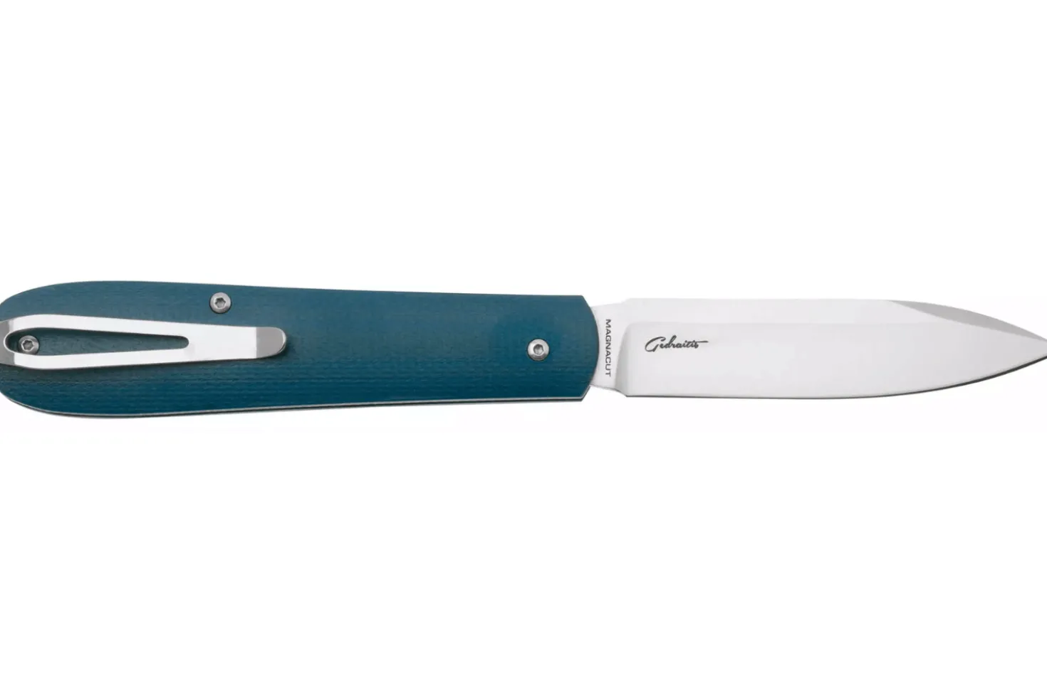 Couteau pliant Böker Coffin Denim 112944 manche en micarta bleu 10,7cm
