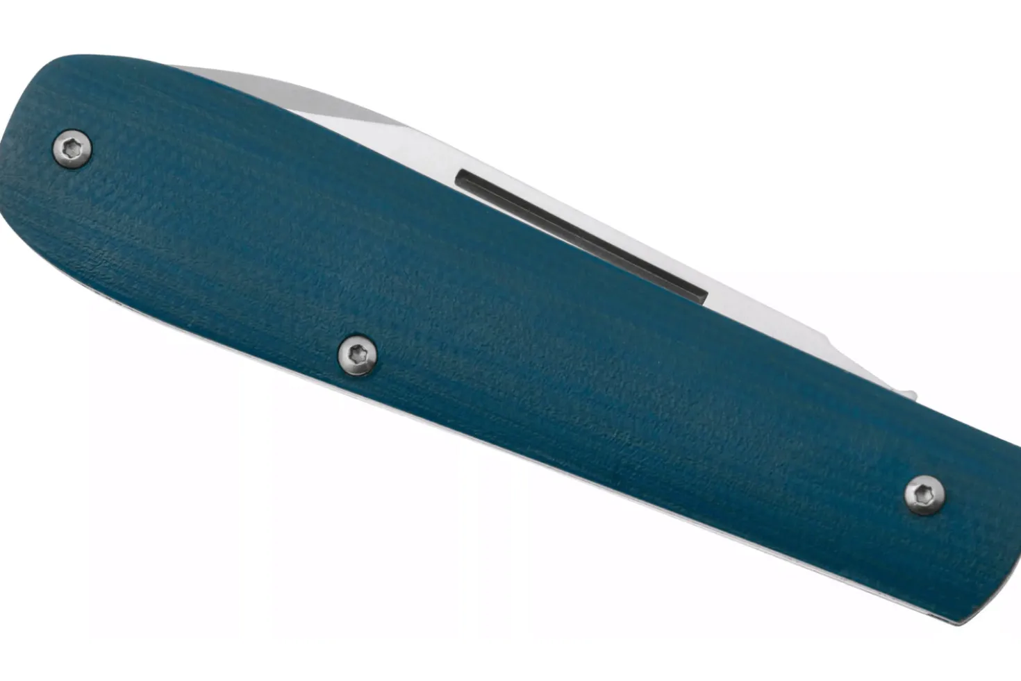 Couteau pliant Böker Coffin Denim 112944 manche en micarta bleu 10,7cm