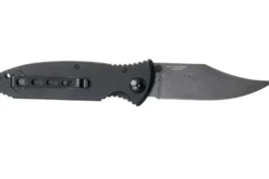 Couteau pliant Böker Kalashnikov Bayonet Damas 11KAL48DAM manche en alu et ironwood noir/bois 13cm