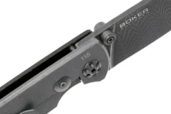 Couteau pliant Böker M4 Sherman Damas 110662DAM lame damassée manche en micarta noir 9,8cm