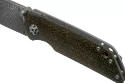Couteau pliant Böker M4 Sherman Damas 110662DAM lame damassée manche en micarta noir 9,8cm