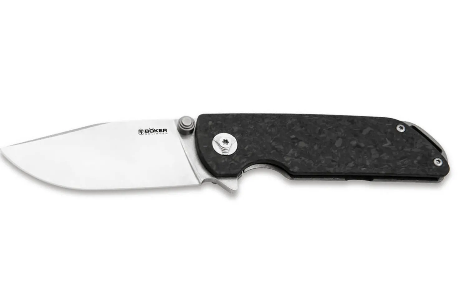 Couteau pliant Böker Sherman EDC 110665 manche en carbone noir 10,3cm