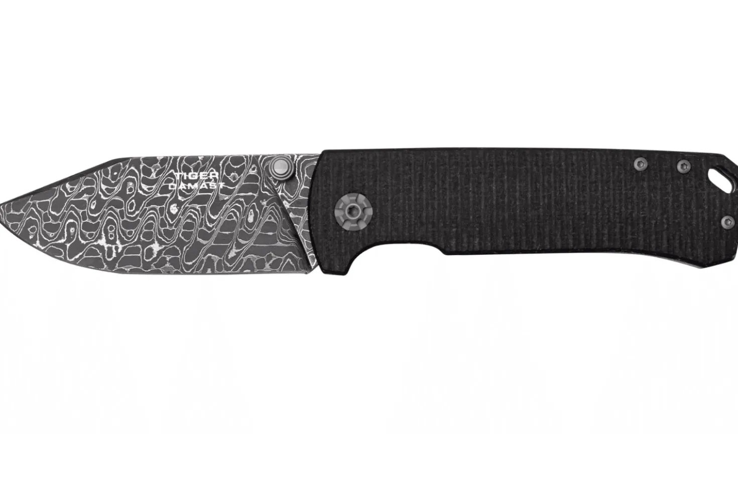 Couteau pliant Böker Tiger Damas 111103DAM manche en micarta noir 11,5cm