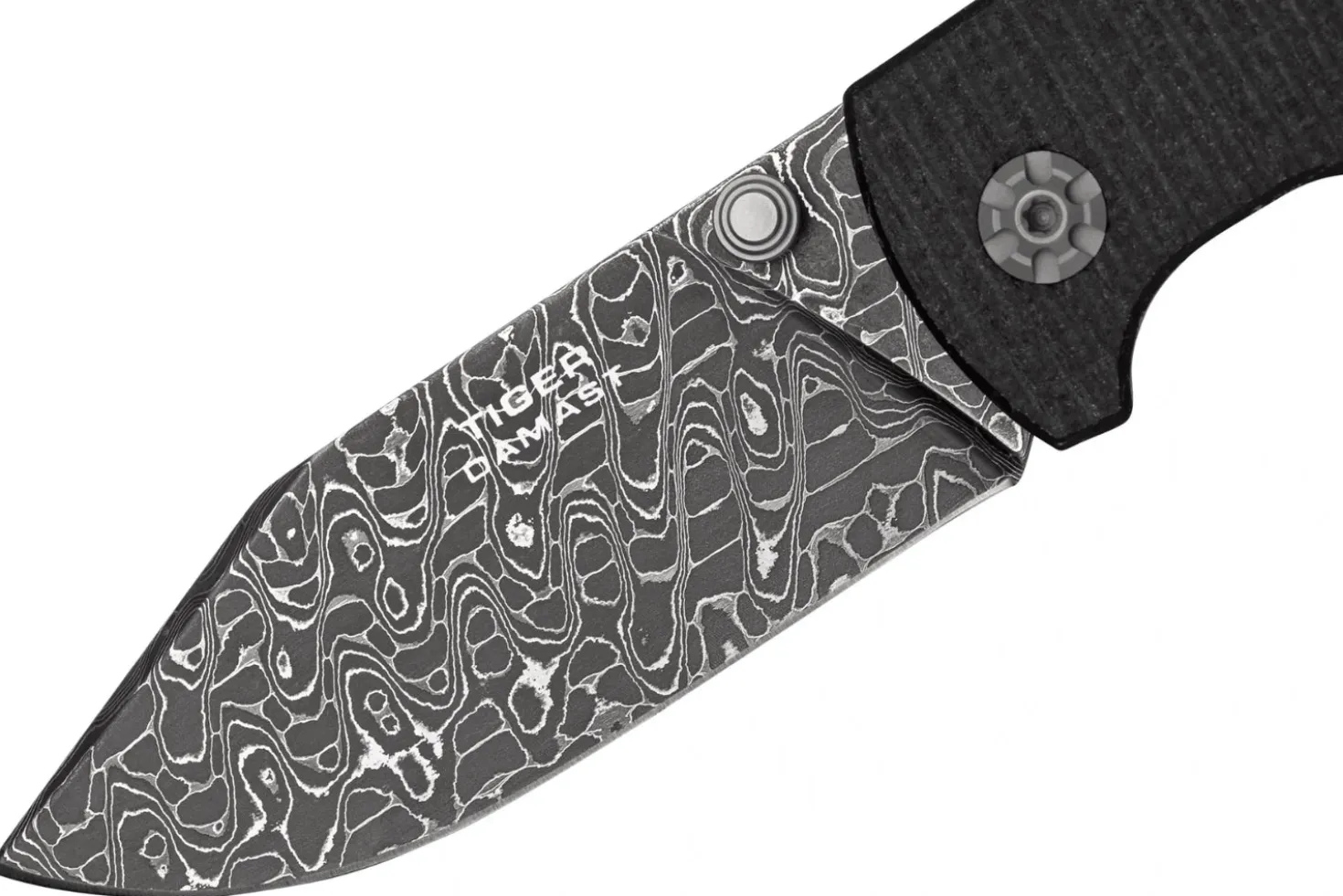 Couteau pliant Böker Tiger Damas 111103DAM manche en micarta noir 11,5cm