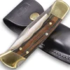 Couteau pliant BUCK 112FG Ranger manche 11cm empreintes doigts + étui cuir
