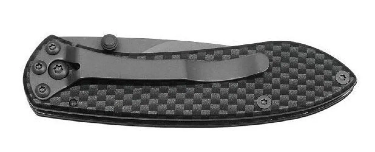 Couteau pliant BUCK NOBLEMAN n°327CFS manche fibre de carbone 9cm