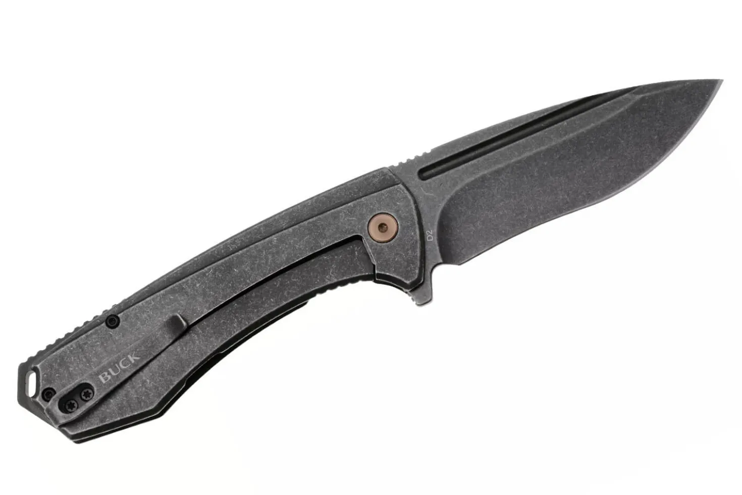 Couteau pliant BUCK RUCKUS 0713CPS manche noir 12cm