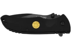 Couteau pliant Camillus Centerfire 30-30 manche en G10 noir 10,2cm et fond de balle intégré