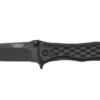 Couteau pliant Camillus Erupt manche en nylon noir et fibres de verre à motif cubique 7,8cm