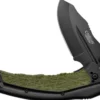Couteau pliant Camillus FK-7.5 manche en nylon renforcé de verre/caoutchouc thermoplastique noir et vert 11,4cm
