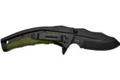 Couteau pliant Camillus FK-7.5 manche en nylon renforcé de verre/caoutchouc thermoplastique noir et vert 11,4cm