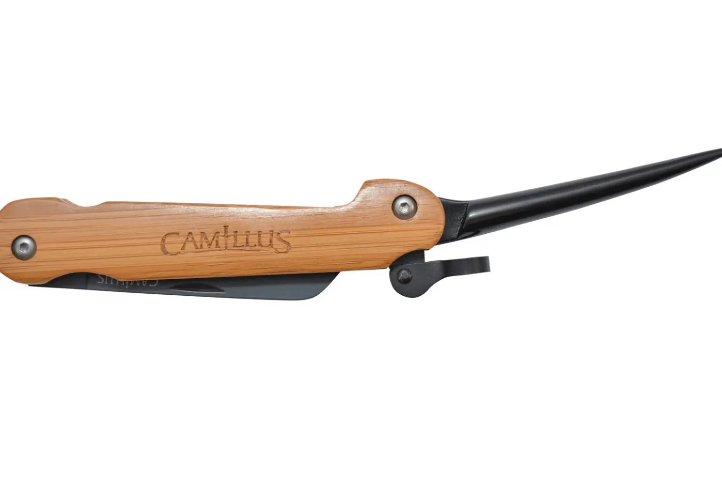 Couteau pliant Camillus Marlin Spike manche en bambou 11,8cm