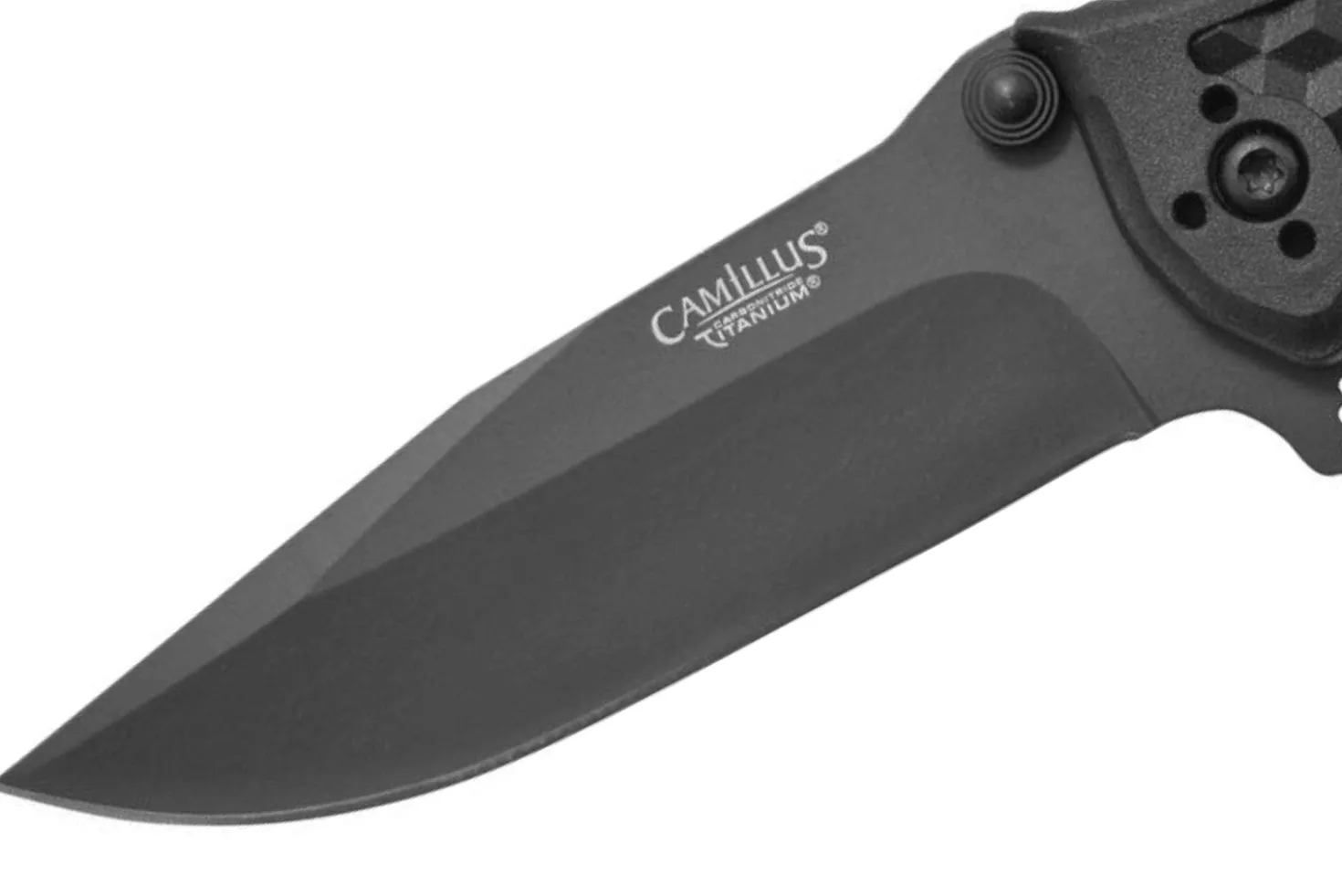 Couteau pliant Camillus Reverb manche en nylon et fibres de verre à motif cubique 9,5cm