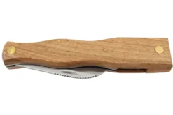 Couteau pliant à champignons Herbertz acier inox 7,5cm avec brosse