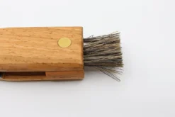 Couteau pliant à champignons Herbertz acier inox 7,5cm avec brosse