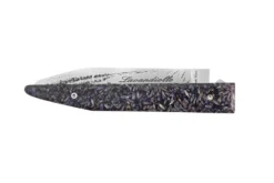 Couteau pliant Charles Canon Lavandiolle manche en lavande de Provence fabriqué en France + coffret en bois