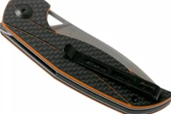 Couteau pliant CIVIVI Anthropos C903A manche en G10/fibre de carbone orange et noir 10,6cm