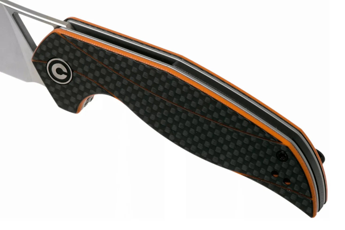 Couteau pliant CIVIVI Anthropos C903A manche en G10/fibre de carbone orange et noir 10,6cm