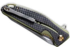Couteau pliant CIVIVI Statera C901B manche en G10/fibre de carbone vert et noir 11,7cm
