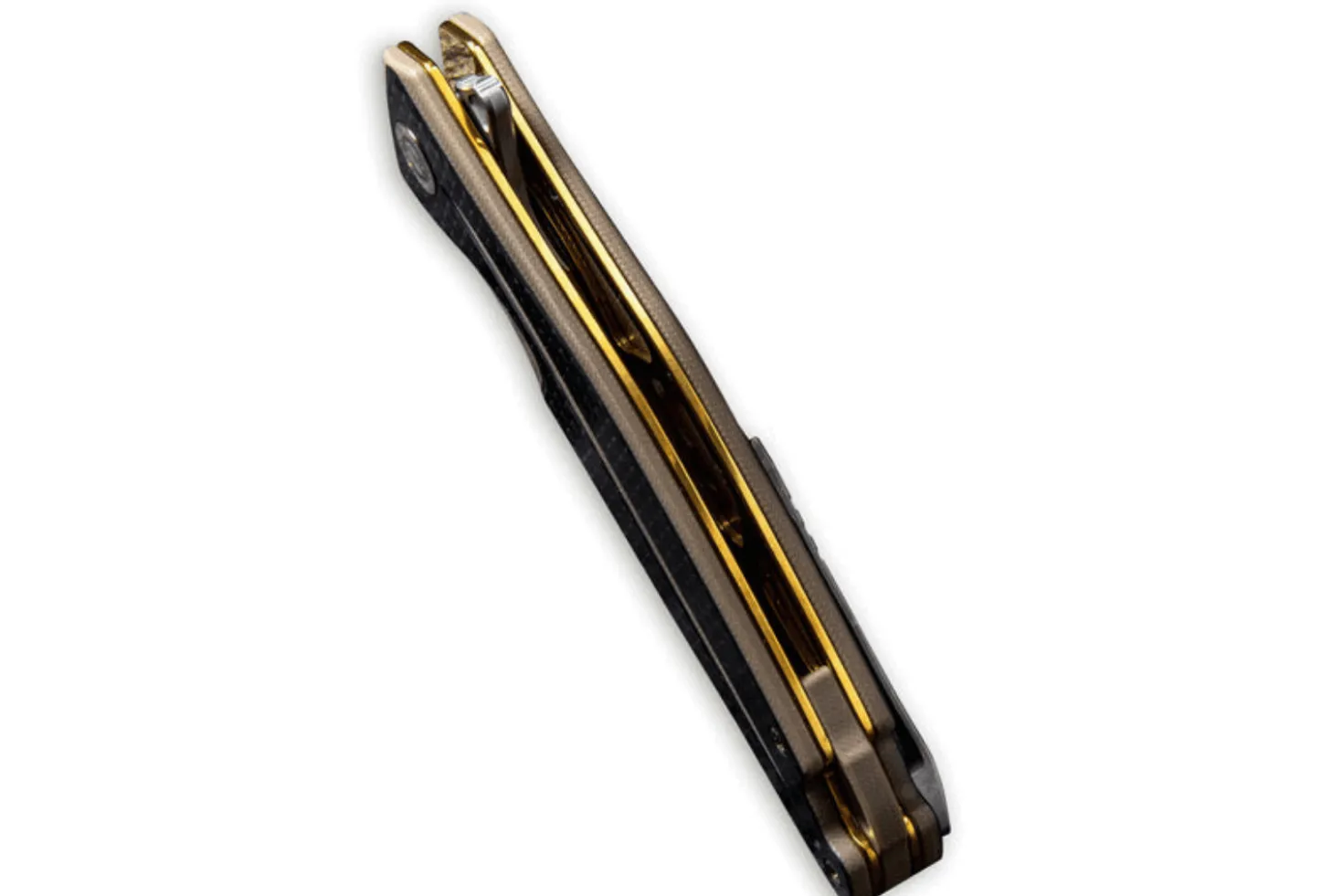 Couteau pliant CIVIVI Statera C901A manche en G10/fibre de carbone marron et noir 11,7cm