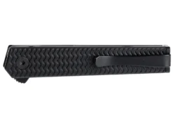 Couteau pliant CRKT CEO Microflipper 7081D2K.CR manche en aluminium noir 8cm + clip de poche