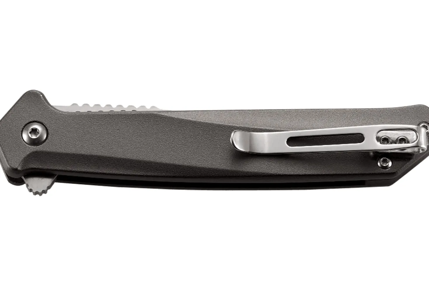 Couteau pliant CRKT HELICAL K500GXP manche alu gris anthracite 11,5cm