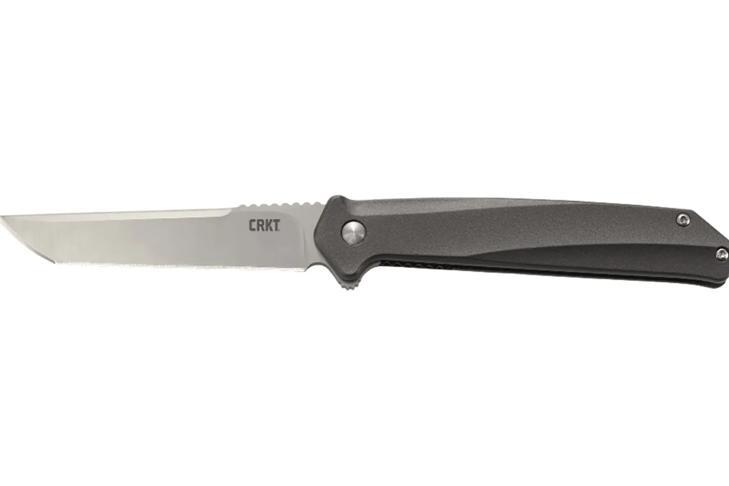 Couteau pliant CRKT HELICAL K500GXP manche alu gris anthracite 11,5cm