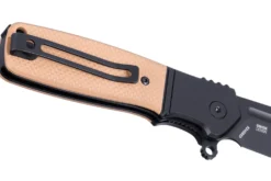 Couteau pliant CRKT Homefront K245BKP lame noire manche en G10 brun 9,8cm