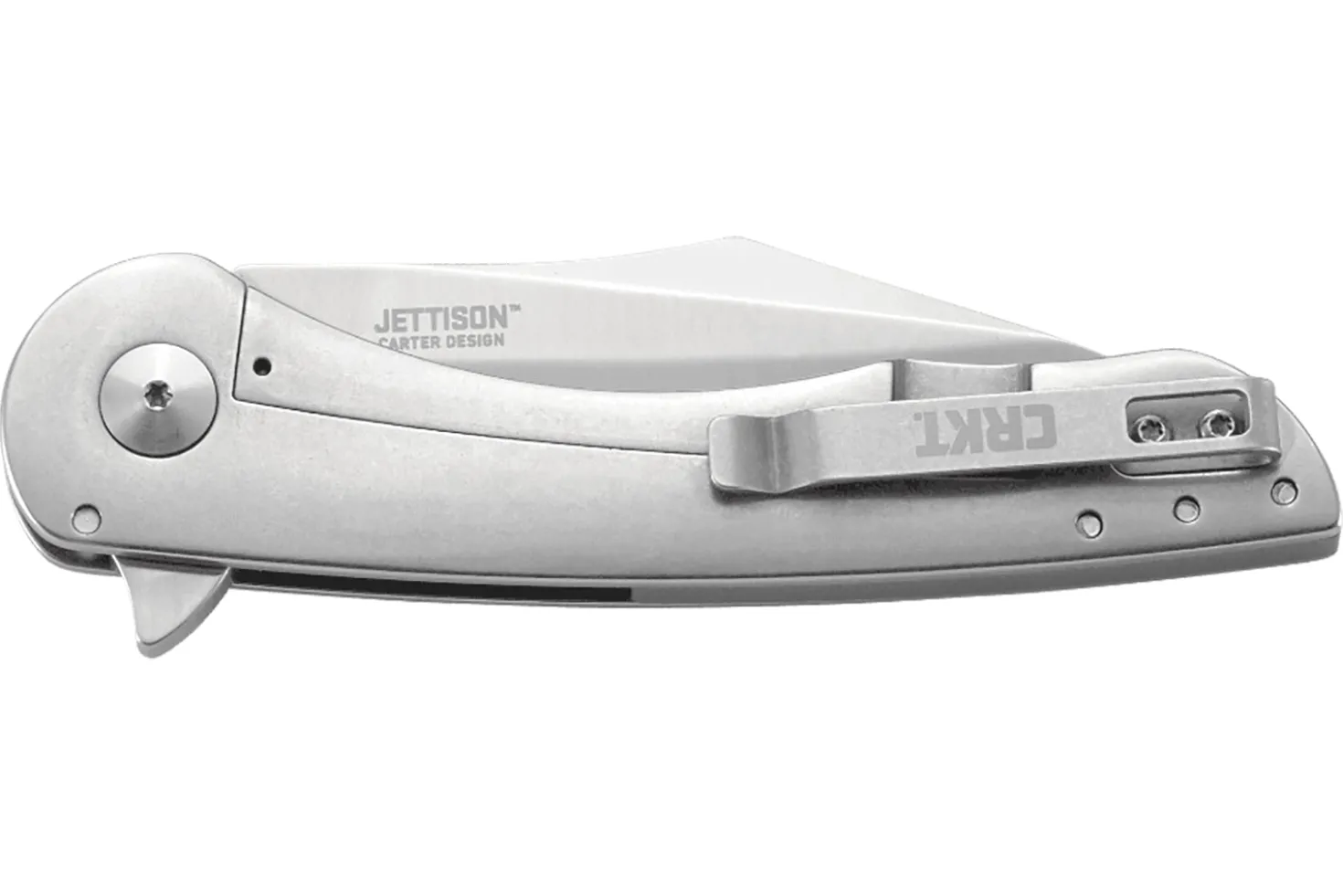 Couteau pliant CRKT Jettison 6130 manche acier inox 11,5cm