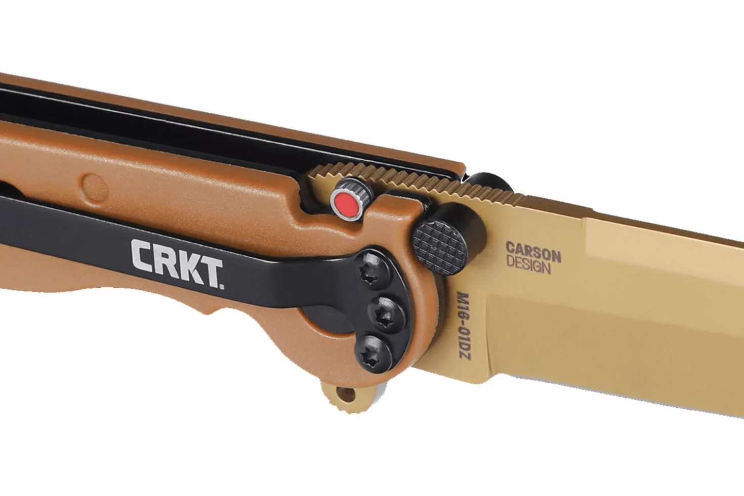 Couteau pliant CRKT M16-01DZ 1601DZ manche en nylon / fibres de verre désert 10cm