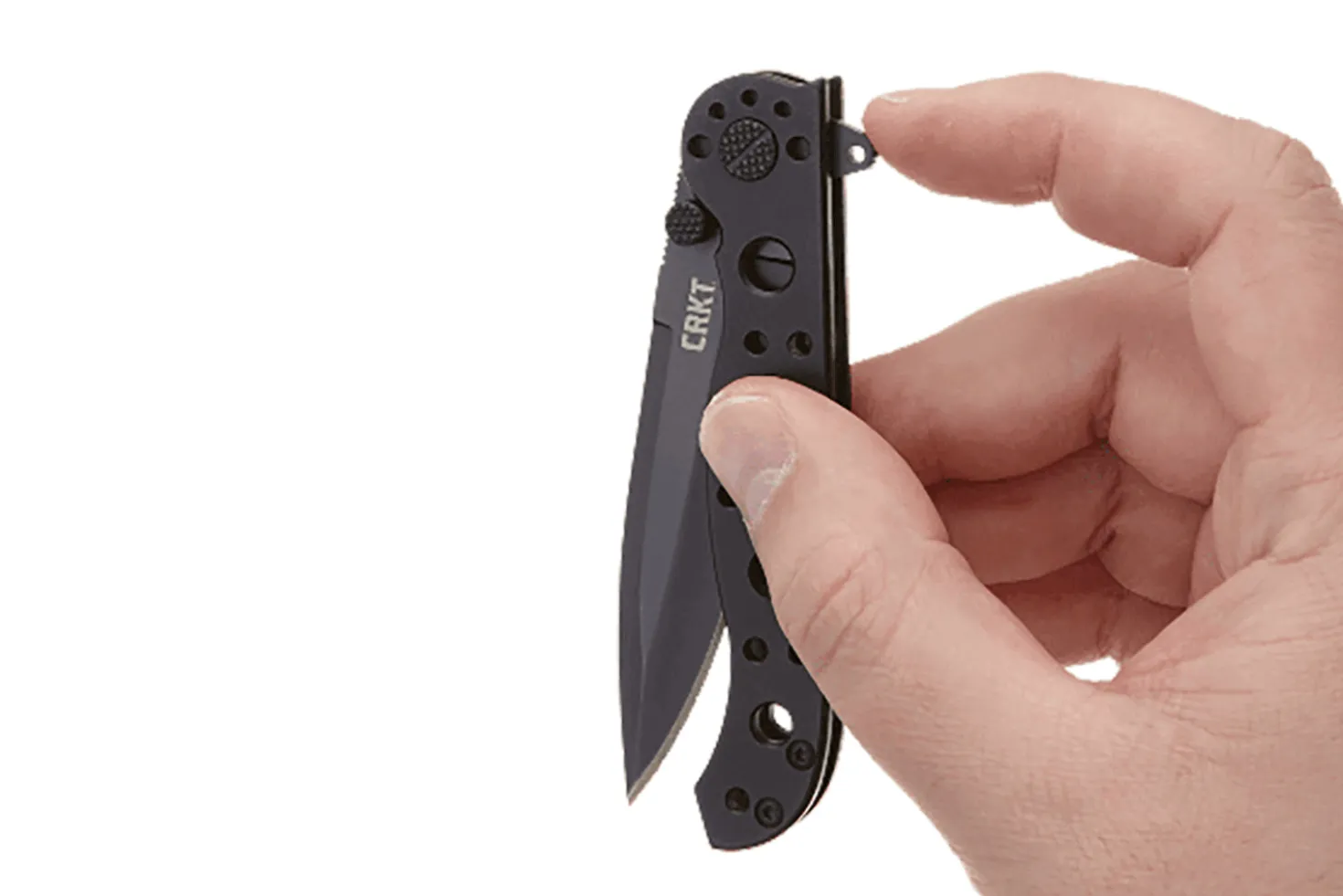 Couteau pliant CRKT M16-01KS lame noire manche inox noir 10,2cm