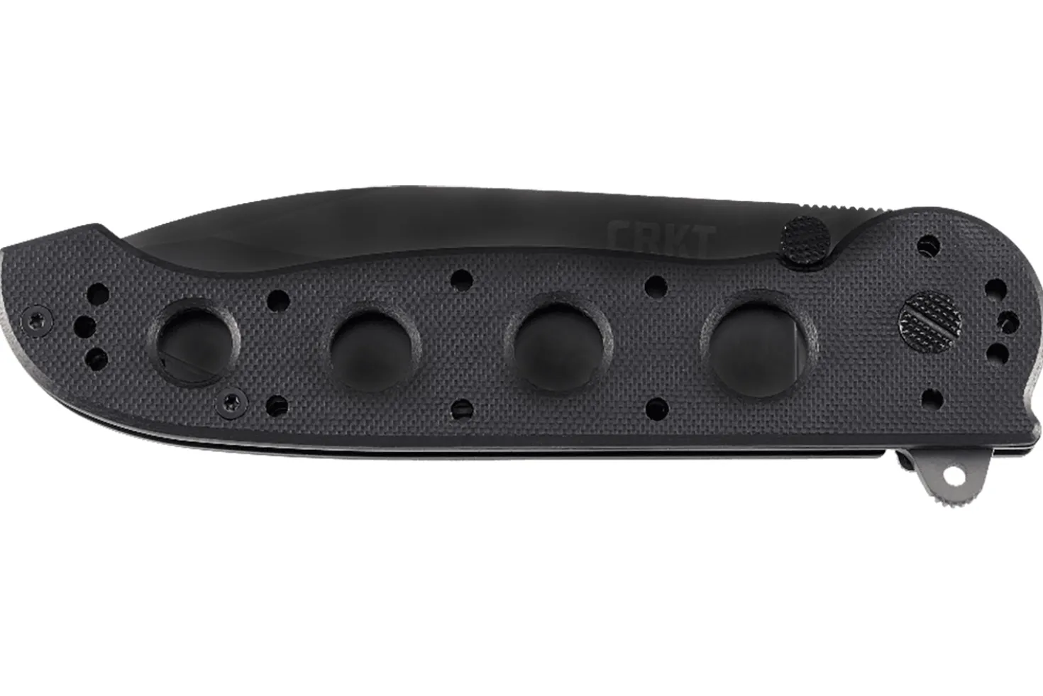 Couteau pliant CRKT M21 manche à trous G10 noir