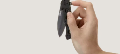 Couteau pliant CRKT M21 manche à trous G10 noir