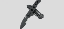 Couteau pliant CRKT M21 manche à trous G10 noir