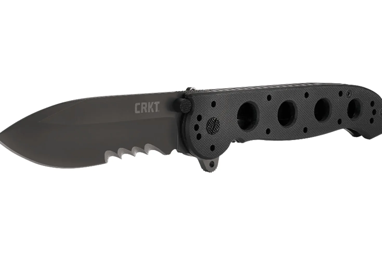 Couteau pliant CRKT M21 manche à trous G10 noir