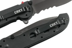 Couteau pliant CRKT M21 manche à trous G10 noir