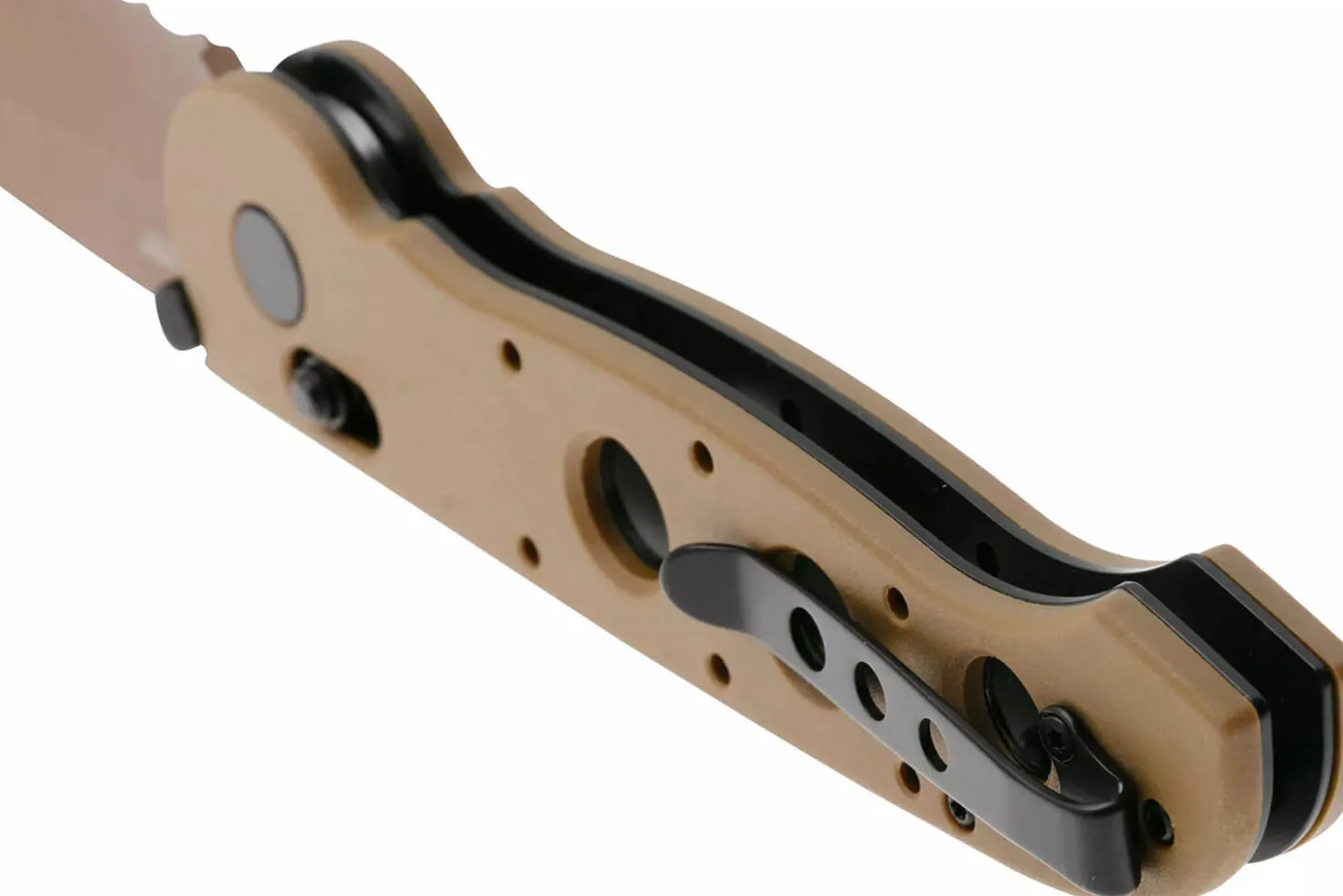 Couteau pliant CRKT M16-14XD Tanto 1614XD.CR manche 13,5cm en FRN désert