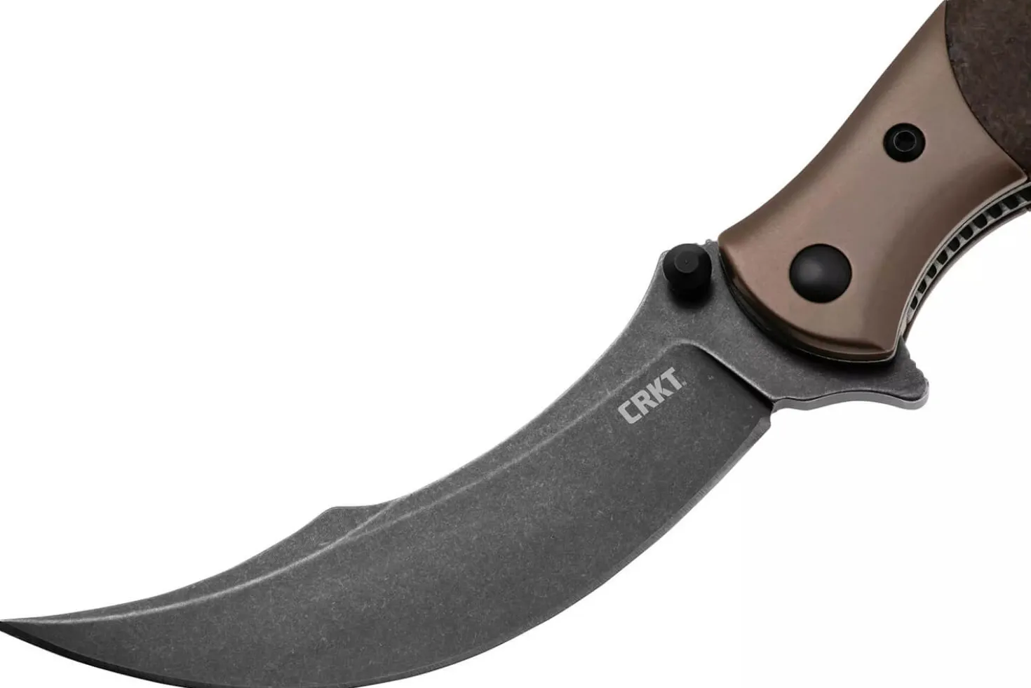 Couteau pliant CRKT Ritual Compact 7465.CR manche 10,2cm en micarta marron