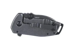 Couteau pliant CRKT Squid Compact 2485K manche en acier inox noir 8cm