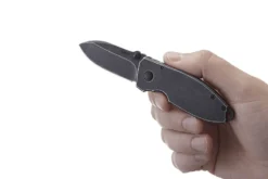 Couteau pliant CRKT SQUID 2490KS manche acier inox noir 8,8cm