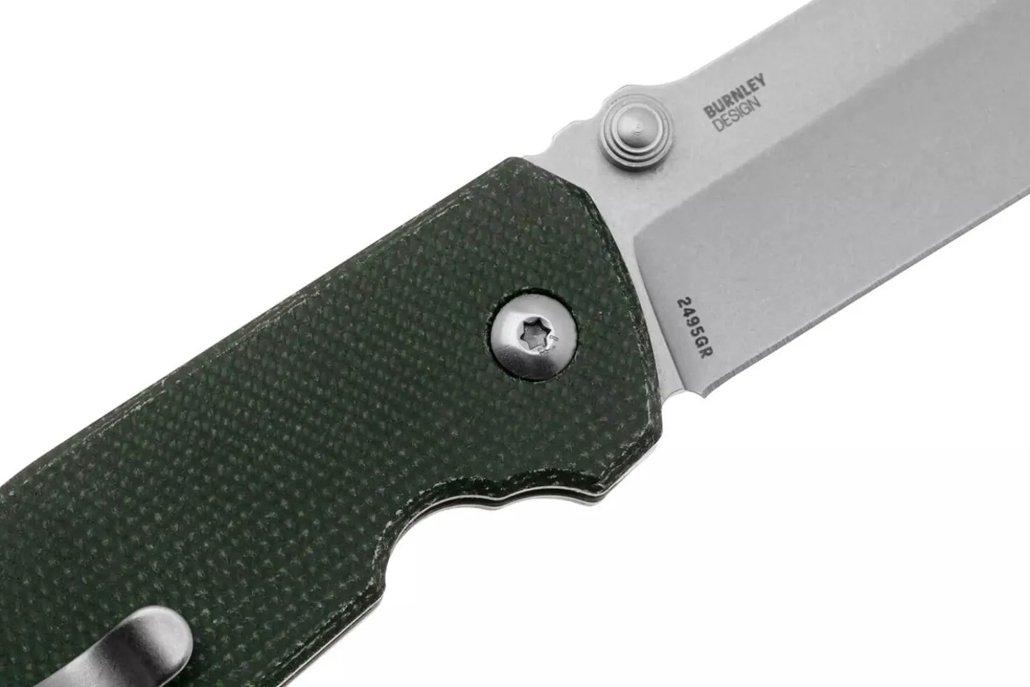 Couteau pliant CRKT SQUID XM 2495GR.CR manche en micarta vert 10,4cm